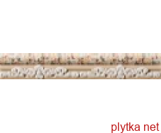 Керамічна плитка MOLDURA GISELLE MARFIL фриз, 40х225 бежевий 40x225x8 структурована